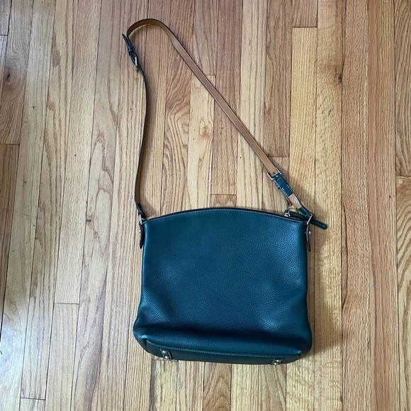 Dooney & Bourke Vintage Rare Pebble Grain Leather Large Hobo Hunter Sac West - Picture 2 of 15